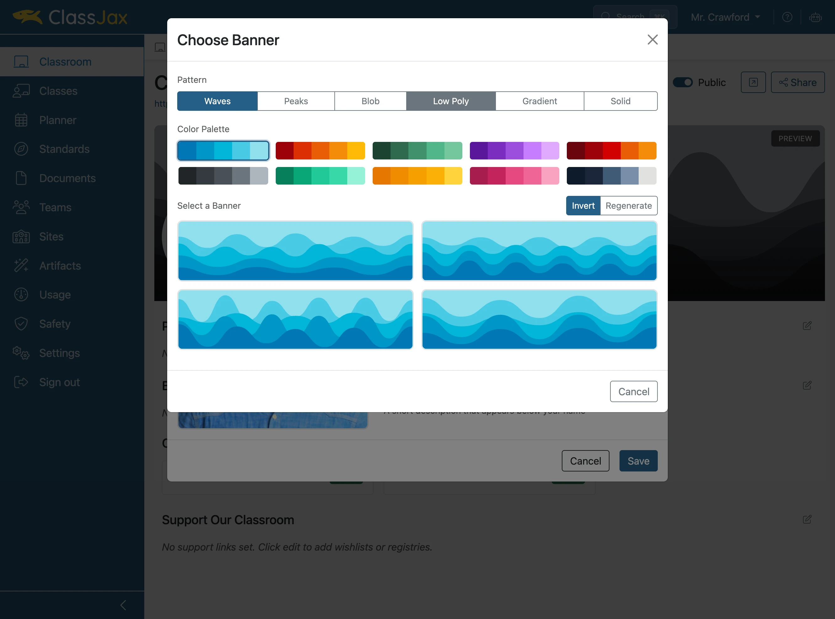 Choose your favorite banner style