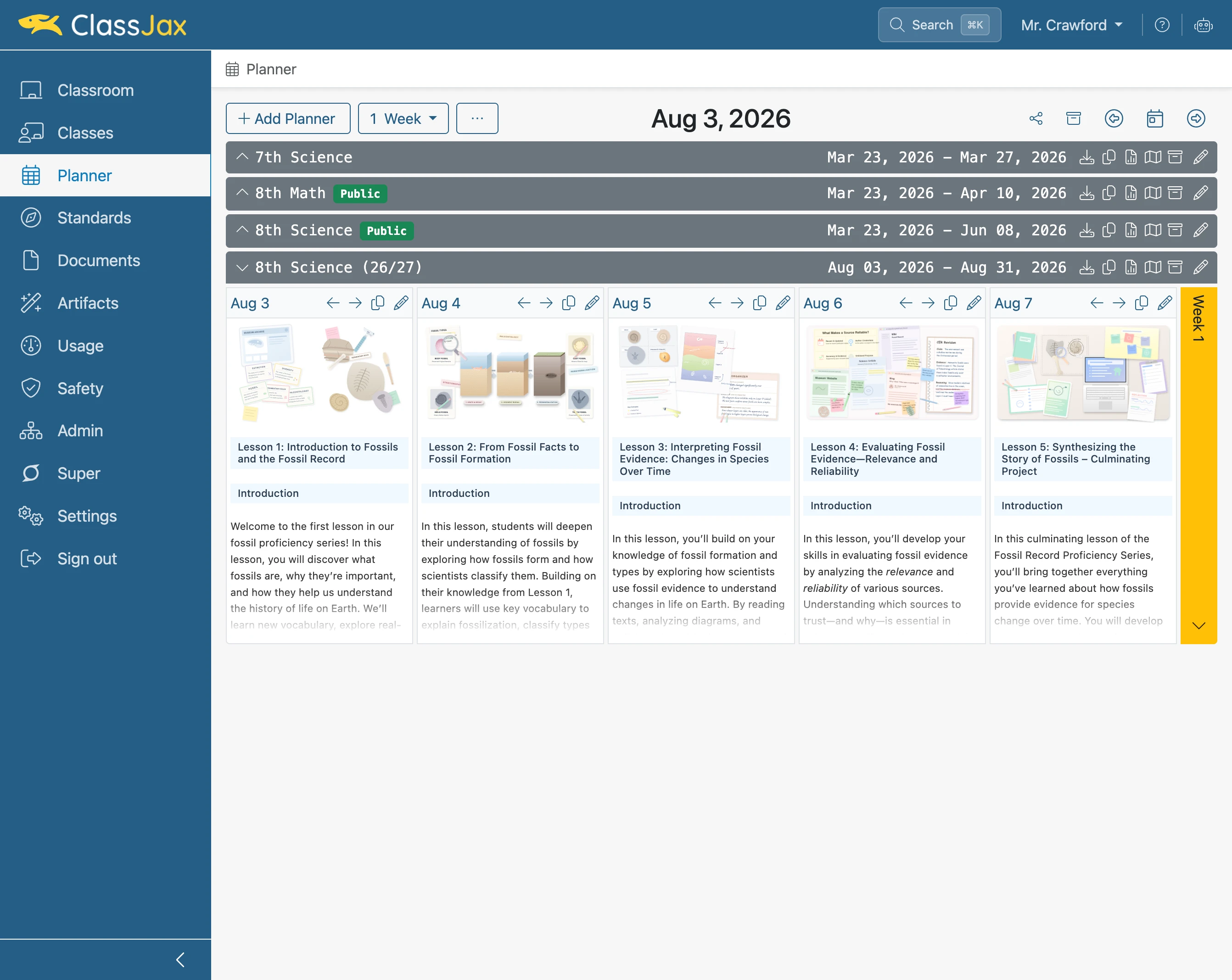 Duplicate a Planner