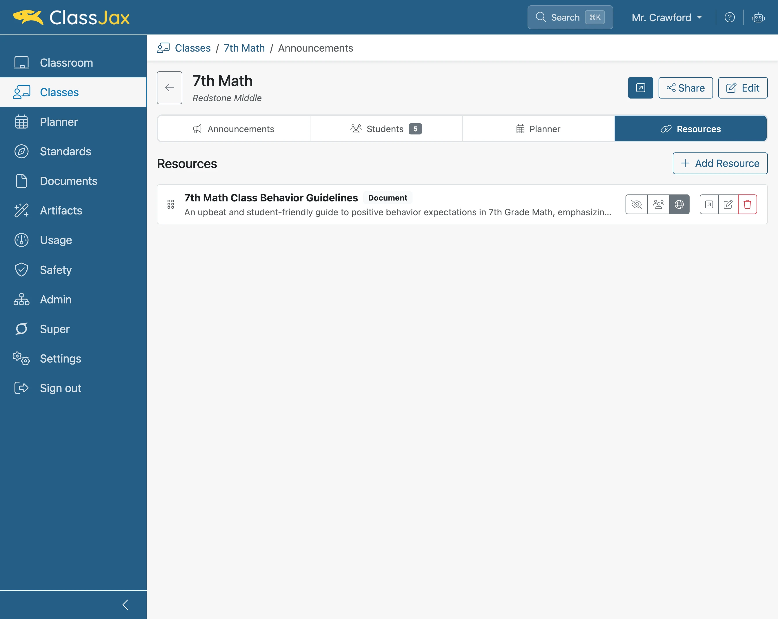 Click 'Open public class in new tab'