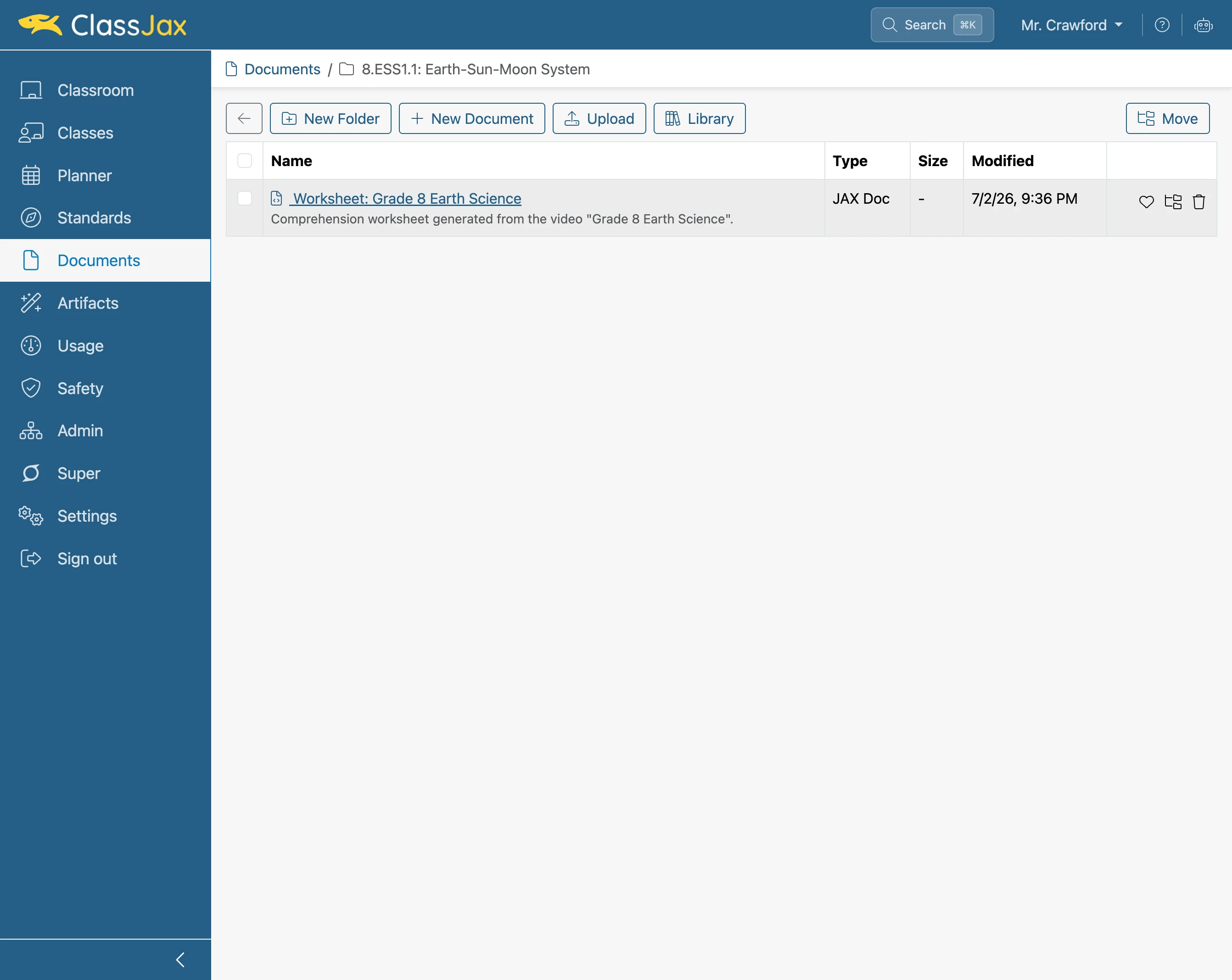 Navigate to new Document